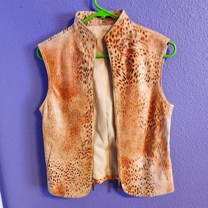 St. John Leather Vest